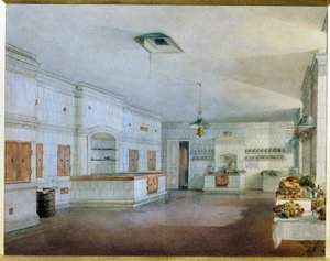 La cuisine du palais Ioussoupov à Saint-Pétersbourg