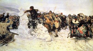 La capture de la forteresse de neige, 1891 - Vasilij Ivanovic Surikov