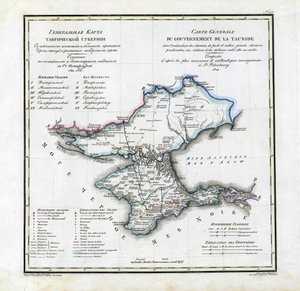 Carte du gouvernement de Tauride, 1822