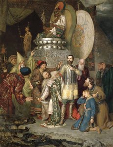 Prince Michel de Tchernigov au camp de Batu Khan, 1246 - Vasily Smirnov