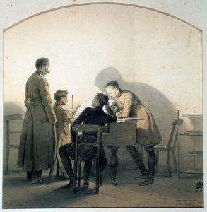 Au piano, 1855 - Georg Wilhelm Timm