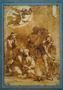 La Mort de Sainte Cécile (détail) - Ventura di Arcangelo Salimbeni