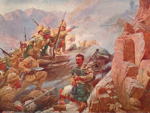 Assaut des hauteurs de Dargai par les 1er Gordon Highlanders et les Gurkhas
