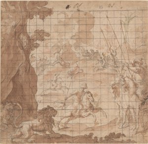La Chasse au lion - Vicencio Carducho
