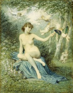 Nymphe chassant l