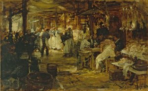 Le marché de la Madeleine, vers 1890