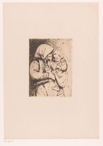 Mère avec enfant dans les bras