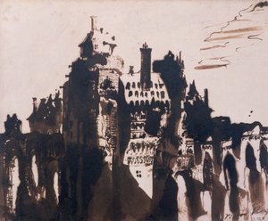 Château fortifié par deux ponts