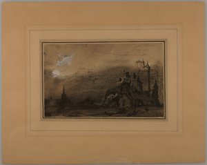 Paysage avec château - Victor Hugo