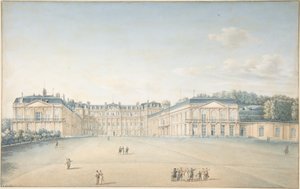 Cour de château de Saint-Cloud - Victor Jean Nicolle