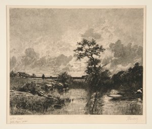 Coucher de soleil - Victor Louis Focillon