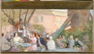 Esquisse pour la mairie de Bagnolet : Un toast - Victor Marec