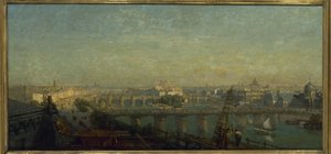 Paris du côté du levant : vue prise des toits du Louvre, en 1856 - Victor Navlet
