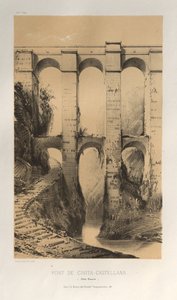 Architecture Pittoresque ou Monuments des XVeme et XVIeme Siecles: Chateaux de France des XV et XVI Siecles: Pl. 50, Pont De Civita-Castellana (Etats Romains)