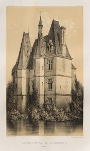 Architecture Pittoresque ou Monuments des XVeme et XVIeme Siècles: Châteaux de France des XV et XVI Siècles: Pl. 94, Ancien Château de la Pommeraie (Aisne)