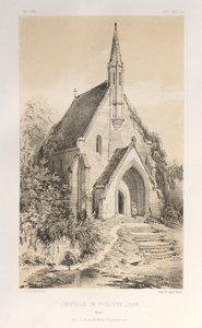 Architecture Pittoresque ou Monuments des XVeme et XVIeme Siecles: Chateaux De France des XV et XVI Siecles: Pl.22, Chapelle de Fontaine-Jean (Loiret) - Victor Petit