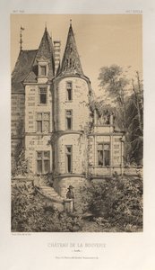 Architecture Pittoresque ou Monuments des XVeme et XVIeme Siecles: Chateaux De France des XV et XVI Siecles: Pl. 29, Chateau De La Bouverie (Sarthe) - Victor Petit