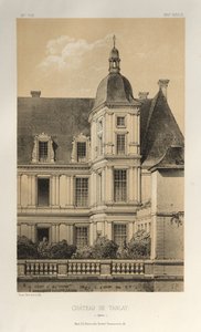Architecture Pittoresque ou Monuments des XVeme et XVIeme Siecles: Chateaux De France des XV et XVI Siecles: Pl. 33, Château De Tanlay (Yonne) - Victor Petit