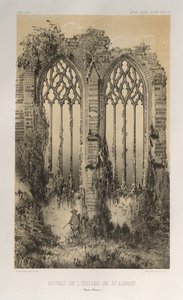 Architecture Pittoresque ou Monuments des XVeme et XVIeme Siecles: Chateaux De France des XV et XVI Siecles: Pl. 38, Ruines De L