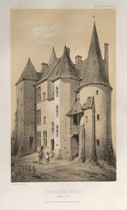 Architecture Pittoresque ou Monuments des XVeme et XVIeme Siecles: Chateaux De France des XV et XVI Siecles: Pl. 45 Château De Chassy (Saône et Loire)
