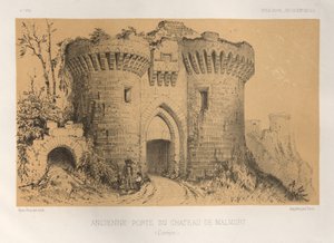 Pl.6, Ancienne Porte Du Château De Malmort Corrèze, 1860 - Victor Petit