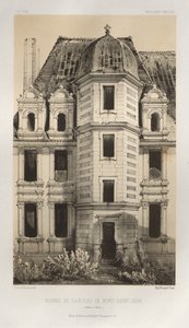 Pl. 71, Ruines du Château de Mont-Saint-Jean Saône et Loire, 1860 - Victor Petit
