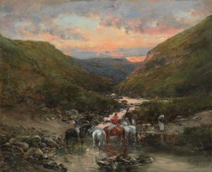 Ravin près de Biskra - Victor Pierre Huguet