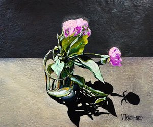 Pivoines fanées dans un vase