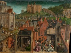 La conquête de Jérusalem par Titus (détail) - Vienna Master of Mary of Burgundy