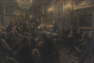 Une réunion du conseil académique à Charlottenborg en 1904 - Viggo Johansen