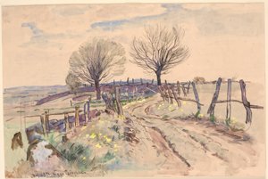 Paysage avec chemin de campagne - Viggo Pedersen