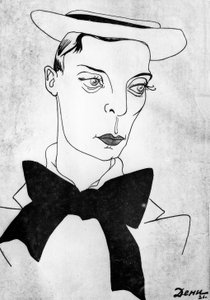 Caricature de Buster Keaton