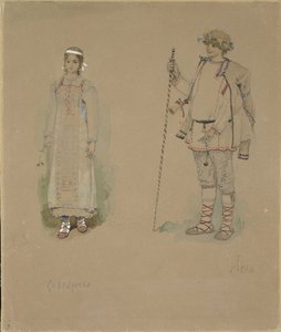 La Demoiselle des neiges et Lel. Conception de costume pour l