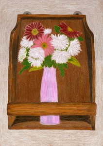 Fleurs sur une étagère en bois - Viktoriia Saunina