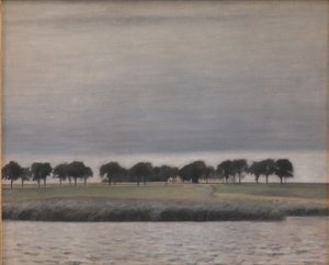 Étude préliminaire pour "Pluie de soleil. Lac de Gentofte"