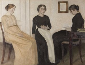 Trois jeunes femmes, 1888 - Vilhelm Hammershøi