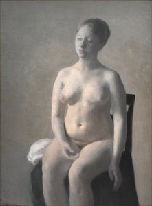 Femme nue assise - Vilhelm Hammershøi