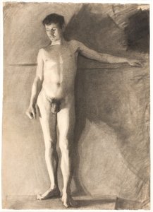 Modèle masculin debout - Vilhelm Hammershøi