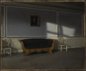 Lumière du soleil dans le salon III - Vilhelm Hammershøi