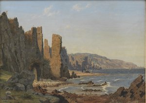 Une côte rocheuse. Rø, Bornholm