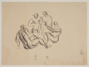 Composition avec cinq femmes nues - Vilhelm Lundstrøm