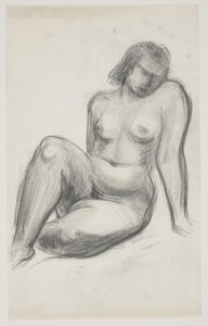 Modèle féminin assis - Vilhelm Lundstrøm
