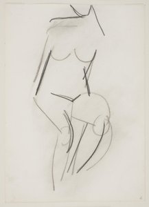Femme nue assise vue de face - Vilhelm Lundstrøm