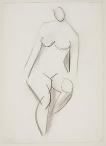 Femme nue assise vue de face - Vilhelm Lundstrøm