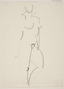 Femme nue debout, tournée vers la droite - Vilhelm Lundstrøm
