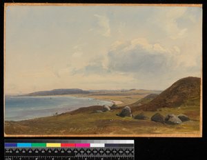 Vue vers Hesbjerg depuis le domaine de Hornbaek, 1857