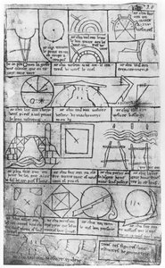 Copie fac-similé de Ms Fr 19023 fol.20 Figures géométriques pour la construction de bâtiments