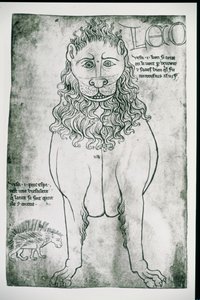 Lion et Porc-épic (fac-similé)
