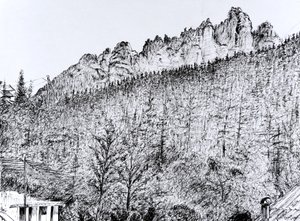 Dolomites depuis un balcon à Dont, Italie - Vincent Alexander Booth