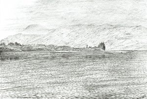 Château de Duart depuis un ferry, 2007